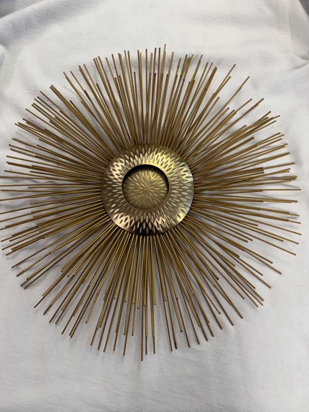 Gold Sunburst Metal Wall Decor